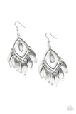 Sunset Soul - Silver/Coral - Silver/Grey - Black/Silver Fishhook Earrings - Fashion Fix Earrings April 2020