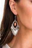 Sunset Soul - Silver/Coral - Silver/Grey - Black/Silver Fishhook Earrings - Fashion Fix Earrings April 2020