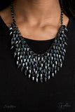 The Heather - Metallic Blue ZI Piece Short Necklace 2021