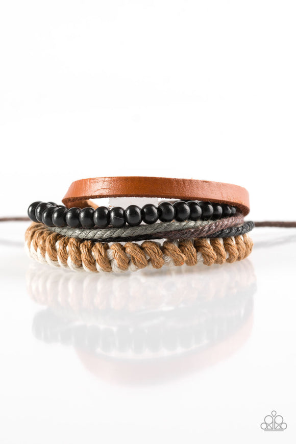 The Pioneer - Brown Urban Tie Bracelet
