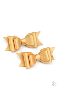 Totally BOWS My Mind! - Gold Hair Clips