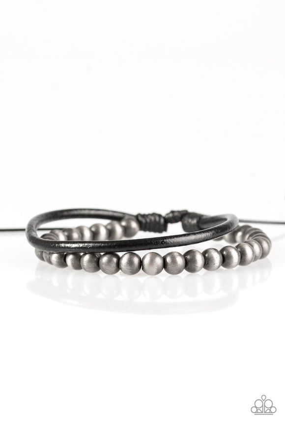 Tranquil Trails - Silver Urban Tie Bracelet