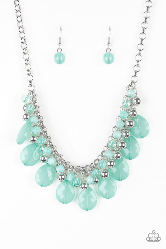Trending Tropicana - Green Short Necklace
