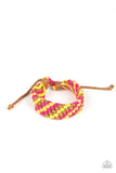 WEAVE No Trace - Pink Urban Tie Bracelet