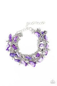 Plentiful Pebbles - Purple Clasp Bracelet