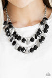 Life Of the FIESTA - Multi - Black Teardrop Beading Short Necklace