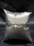 Victorian Vines - White Cuff Bracelet