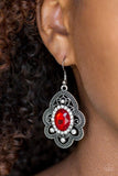 Reign Supreme - Blue and Red Fishhook Earrings