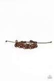 Boondocks And Bonfires - Brown Urban Tie Bracelet