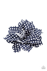 Springtime Social - Blue with White Polka Dots Hair Clip