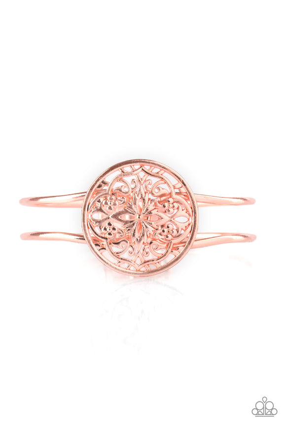 Mandala Majesty - Copper Cuff Bracelet