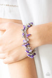 Plentiful Pebbles - Purple Clasp Bracelet