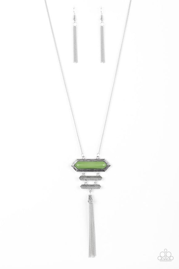 Rio Rendezvous - Green Long Necklace