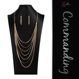 Commanding - Gold ZI Piece Long Necklace 2021