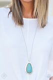 Badland To The Bone - Blue Long Necklace. Fashion Fix Necklace