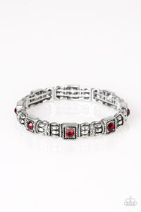 Metro Marvelous - Red Stretchy Bracelet