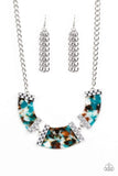 HAUTE Blooded - Blue Acrylic Short Necklace