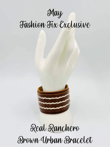 Real Ranchero - Brown Leather Urban Snap Wrap Bracelet - Fashion Fix Exclusive - May 2022