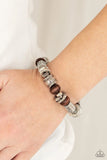 Exploring The Elements - Brown Stretchy Bracelet. Fashion Fix Exclusive June 2021