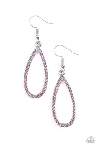 Twilight Shimmer - Purple Fish Hook Earrings