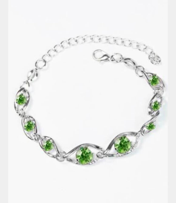 Rich Is Rich - Green Clasp Bracelet