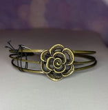 Rosy Repose - Brass Rose Cuff Bracelet - Fashion Fix Exclusive -  Paparazzi Accessories