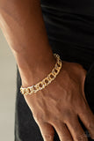 On the Ropes - Silver - Gold Double Links Urban Clasp Bracelet