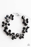 Stop And Star - Black Iridescent Clasp Bracelet