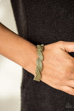 Popular Be-Leaf - Brass Life-Like Leaves Stretchy Bracelet