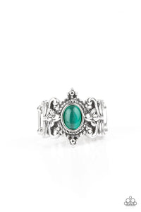 Reformed Refinement - Green Cat's Eye Ring. Fashion Fix Exclusive June 2021