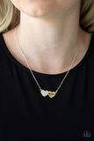 Mama Knows Best - Gold Mom Heart Short necklace