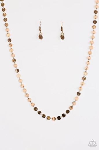 Let There Be SPOTLIGHT - Brass Short Necklace