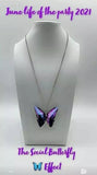 The Social Butterfly Effect - Purple Butterfly Long Necklace. June 2021 LOP