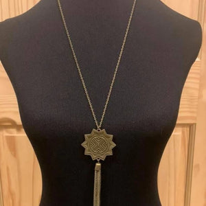 From Sunup To Sundown - Brass Long Necklace. Fashion Fix Exclusive. May 2019