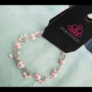 Posh In Pearls - Pink Clasp Bracelet