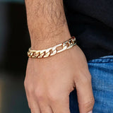 Home Team - Gold Chunky Chain Links Clasp Bracelet