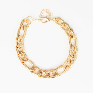 Home Team - Gold Chunky Chain Links Clasp Bracelet