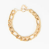 Home Team - Gold Chunky Chain Links Clasp Bracelet