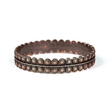 Rustic Relic - Silver - Copper Studded Bangle Bracelet - Fashion Fix Bracelet