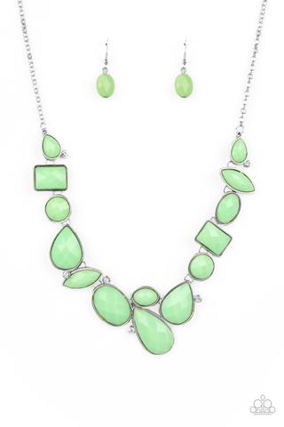 Mystical Mirage - Green Short Necklace. EMP 2021