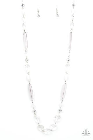 Quite Quintessence - White Long Necklace