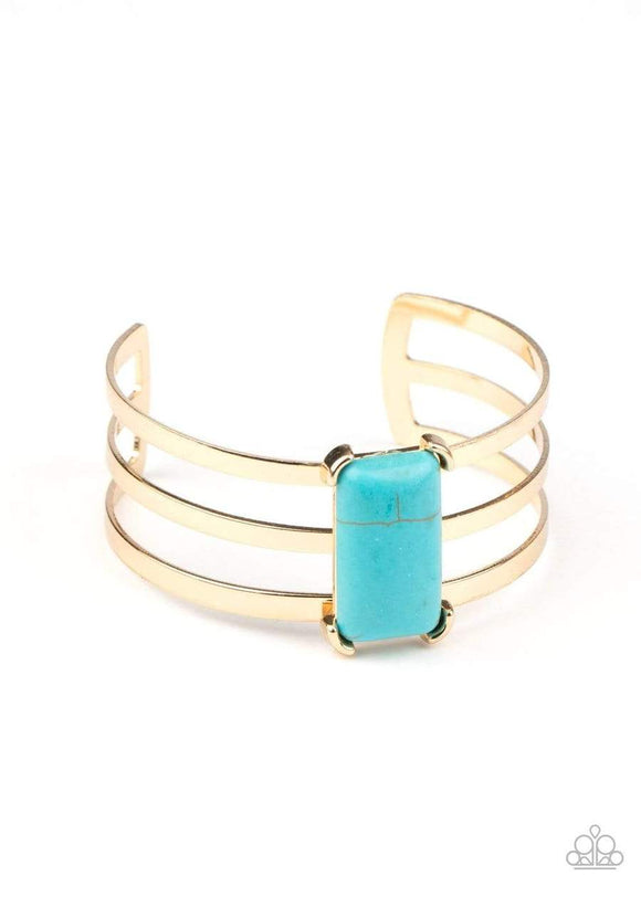 Rural Recreation - Gold Cuff Bracelet