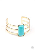 Rural Recreation - Gold Cuff Bracelet