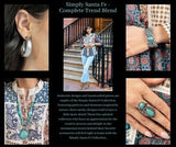 Simply Santa Fe - Blue/Turquoise - Silver Complete Trend Blend Fashion Fix Set - Jan 2022