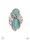 Simply Santa Fe - Blue/Turquoise - Silver Complete Trend Blend Fashion Fix Set - Jan 2022