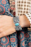 Simply Santa Fe - Blue/Turquoise - Silver Complete Trend Blend Fashion Fix Set - Jan 2022