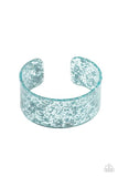 Snap, Crackle, Pop! - Blue - Multi Acrylic Cuff Bracelet