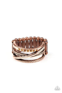 Stay In Your Lane - Copper Wide Band Ring. Fashion Fix Exclusive