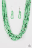 Summer Samba - Mint Green Seed Bead Necklace