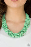 Summer Samba - Mint Green Seed Bead Necklace